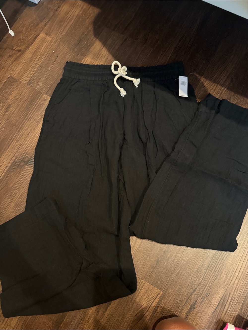 Old navy barrel leg Black Drawstring Lounge Pants